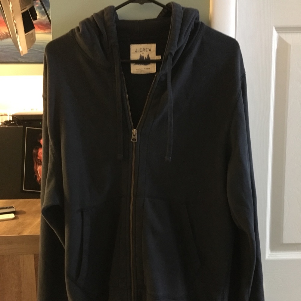 J Crew zip up hoodie - Navy